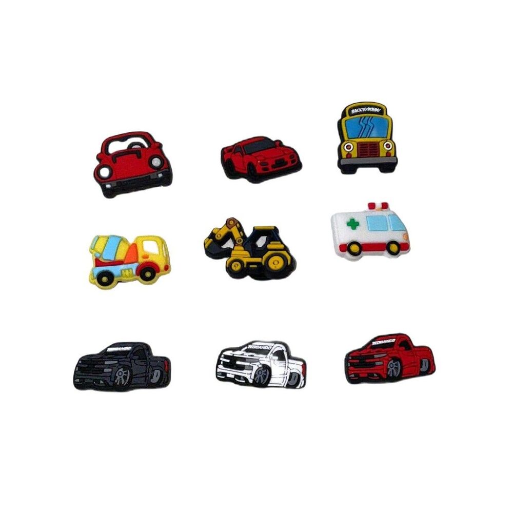 9 pc Auto Croc Charms lot